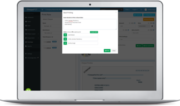 Cheque Back Printing with Hints